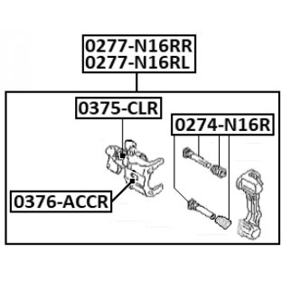 Суппорт тормозной задний FEBEST 0277-N16RL фото 2 Суппорт тормозной задний FEBEST 0277-N16RL фото 2