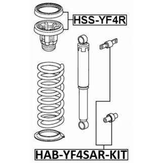 Сайлентблок FEBEST HAB-YF4SAR-KIT фото 2
