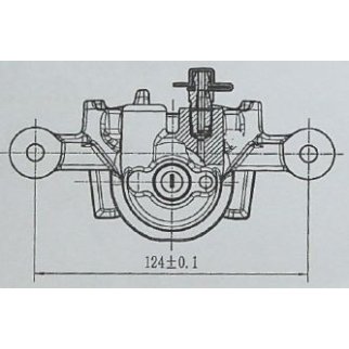 Суппорт торм. для а/м Hyundai ix35 (10-)/Kia Sportage (10-) зад. лев. d=34мм TRIALLI CF 084705 фото 4