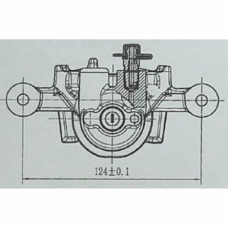 Суппорт торм. для а/м Hyundai ix35 (10-)/Kia Sportage (10-) зад. лев. d=34мм TRIALLI CF 084705 фото 4
