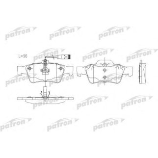 Колодки тормозные дисковые задн MERCEDES-BENZ C-CLASS 04-, C-CLASS T-Model 04-, CLS 04-, E-CLASS 02 фото