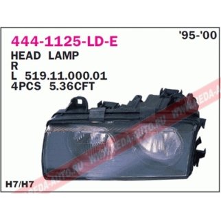 Фара передн прав BMW: E36 10.94-09.99 фото