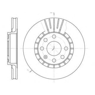 6178.10_диск тормозной передний!Opel Astra/Ascona/Kadett 1.4-2.0D 87> фото