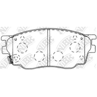 Колодки тормозные передние к-кт NiBK PN5483 фото