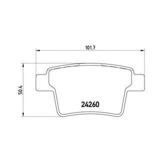 Колодки тормозные к-кт brembo P 24 063 фото
