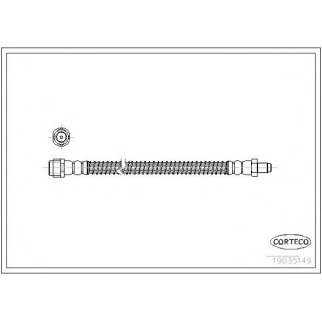 Шланг тормозной CORTECO 19035149 фото