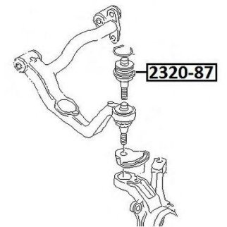 Опора шаровая верхнего рычага перед прав/лев фото