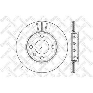 Диск тормозной Stellox 6020-4756V-SX фото