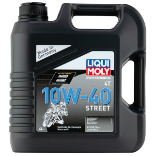 Масло моторное LIQUI MOLY для мотоц. 4Т Motorbike Street MA2 10W40 п/синт. 4л фото