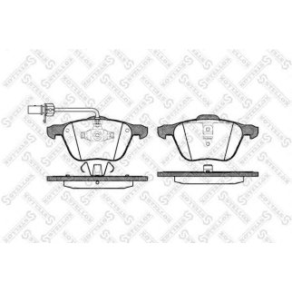 847 002B-SX_колодки дисковые п.! с антискр. пл. VW Sharan 1.8T/2.8i/1.9TD 00&gt;/T4 2.8i V6/VR6 00-03 фото
