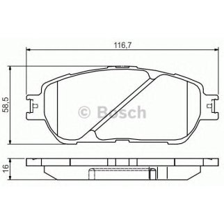 Колодки тормозные BOSCH _0 986 495 160 фото