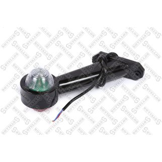 87-33520-SX_фонарь габаритный! LED, рожок кр/бел наклонный, EPDM Universal фото