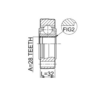 Шрус внутренний 28x108 фото 2