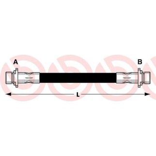 Шланг тормозной brembo T 83 090 фото