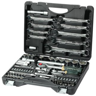 Набор инструмента 1/4" 1/2" 6гр 82пр. ROCK FORCE фото 2