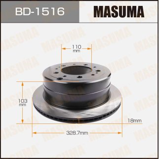 Диск тормозной Masuma BD-1516 фото