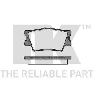 Колодки тормозные задние дисковые к-кт NK 224577 фото