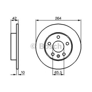 Диск тормозной задний BOSCH 0 986 478 884 фото