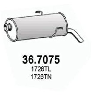 Глушитель основной ASSO 36.7075 фото