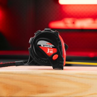 Рулетка 3м 16мм Status magnet 3 fixations зацеп с магн. MATRIX фото 8