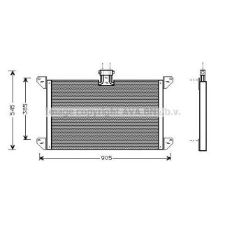 Радиатор кондиционера (конденсер) AVA SC5008 фото
