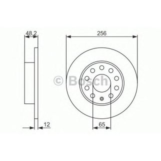 Диск тормозной задний BOSCH 0 986 479 B78 фото