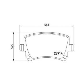 Колодки тормозные задние к-кт brembo P 85 073 фото