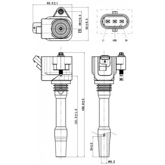 Катушка зажигания FEBEST 19640-002 фото 2