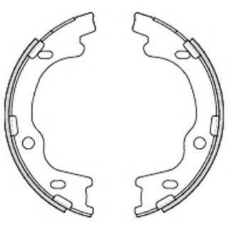 4699.00_[583501HA00]колодки барабан.ручника!Hyundai I30,KIA Ceed/Sportage 1.4-2.0i/1.6-2.0CRDi 07> фото