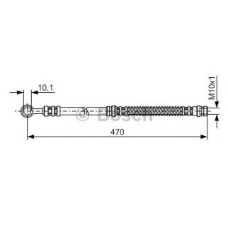 Шланг тормозной BOSCH 1 987 476 775 фото
