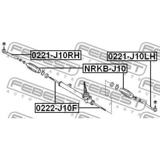 Пыльник рулевой рейки FEBEST NRKB-J10 фото