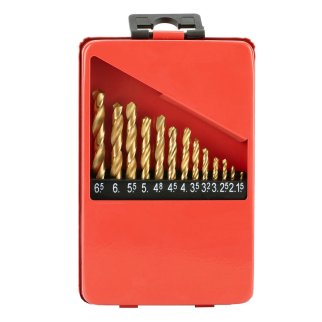 Набор сверл по металлу 1,5-6,5мм (через 0,5мм+3,2мм; 4,8мм)13шт. MATRIX фото 4