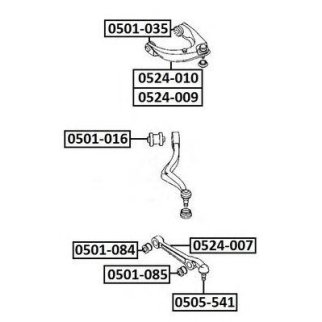 Сайлентблок ASVA 0501-085 фото