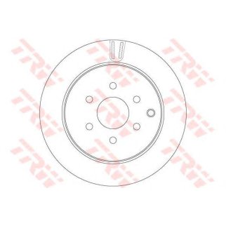 Диск тормозной задний TRW DF6289 фото