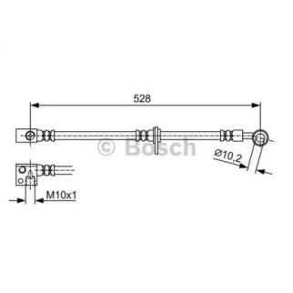 Шланг тормозной BOSCH 1 987 481 975 фото