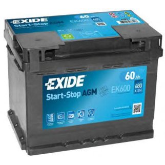 Аккумуляторная батарея EXIDE EK600 фото