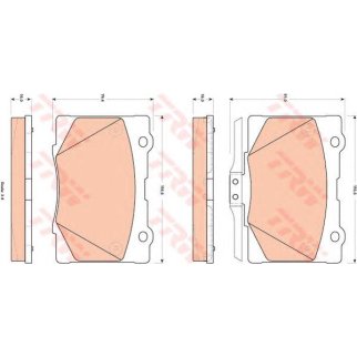 Колодки тормозные передние к-кт TRW GDB3498 фото