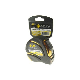 Рулетка 7,5м 25мм GOLD профессиональная Pro-Grade ЭВРИКА фото