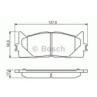 Колодки тормозные передние к-кт BOSCH 0 986 494 430 фото