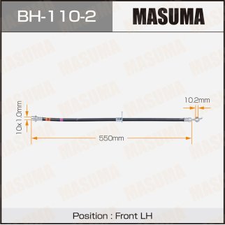 BH-110-2_шланг тормозной! перед. лев. L 587Toyota Camry фото