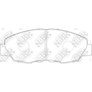 Колодки тормозные передние к-кт NiBK PN8484 фото