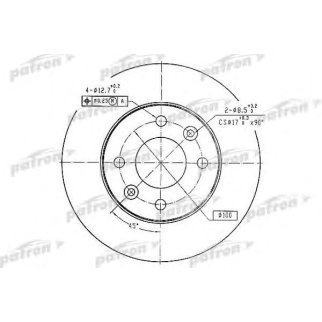 Диск тормозной PATRON PBD1016 фото