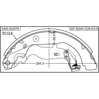 Колодки тормозные задние (барабанные) фото 2