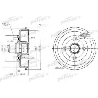 Барабан тормозной PATRON PDR1584 фото