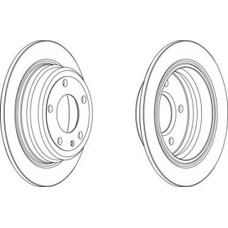 Диск тормозной передний вентилируемый FERODO DDF1201 фото