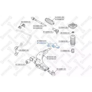 Сайлентблок Stellox 87-53043-SX фото