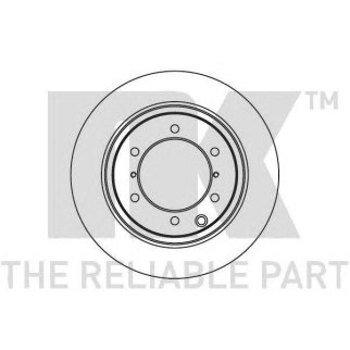 Диск тормозной задний вентилируемый NK 203427 фото