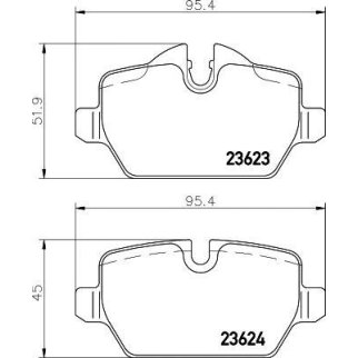 Колодки тормозные задние дисковые к-кт TEXTAR 2362303 фото
