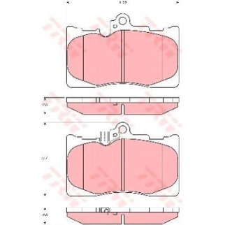 Колодки тормозные передние к-кт TRW GDB3398 фото