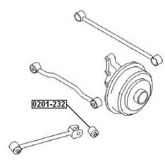 Сайлентблок ASVA 0201-232 фото